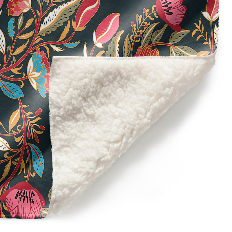 Couverture sherpa en douceur indien nuit, l 51 po x L 60 po