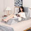 Alwyn Home 7pcs Bed Wedge Pillow Set Adjustable Back Neck Leg Support Memory Foam Grey