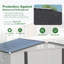 Rangement en métal durable pour les outils de jardin