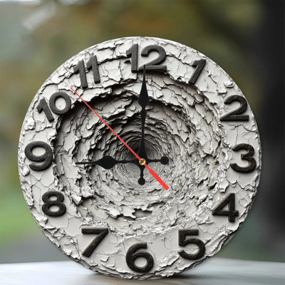 Horloge murale craquelée unique