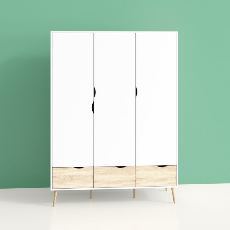 Myrasol 3 Door Manufactured Wood Wardrobe