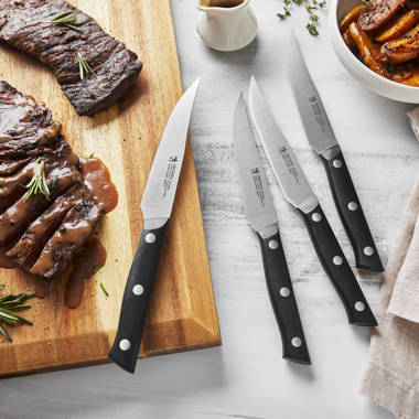 MasterCHEF 2 Pc Steak Knife Set Triple Rivet Full-Tang Stainless Steel - New