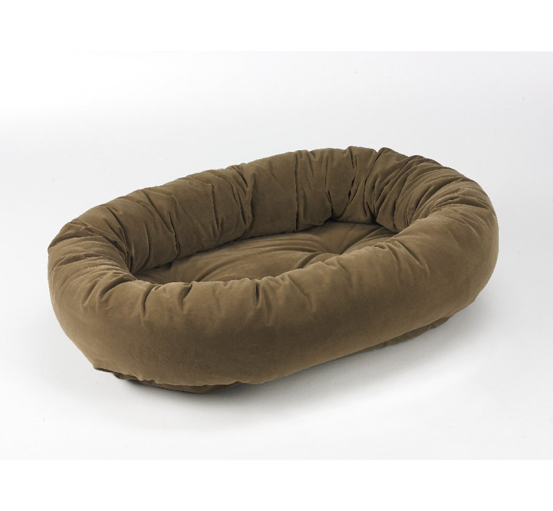 Lit pour chien Donut en moka, Grand (42 po x 32 po)