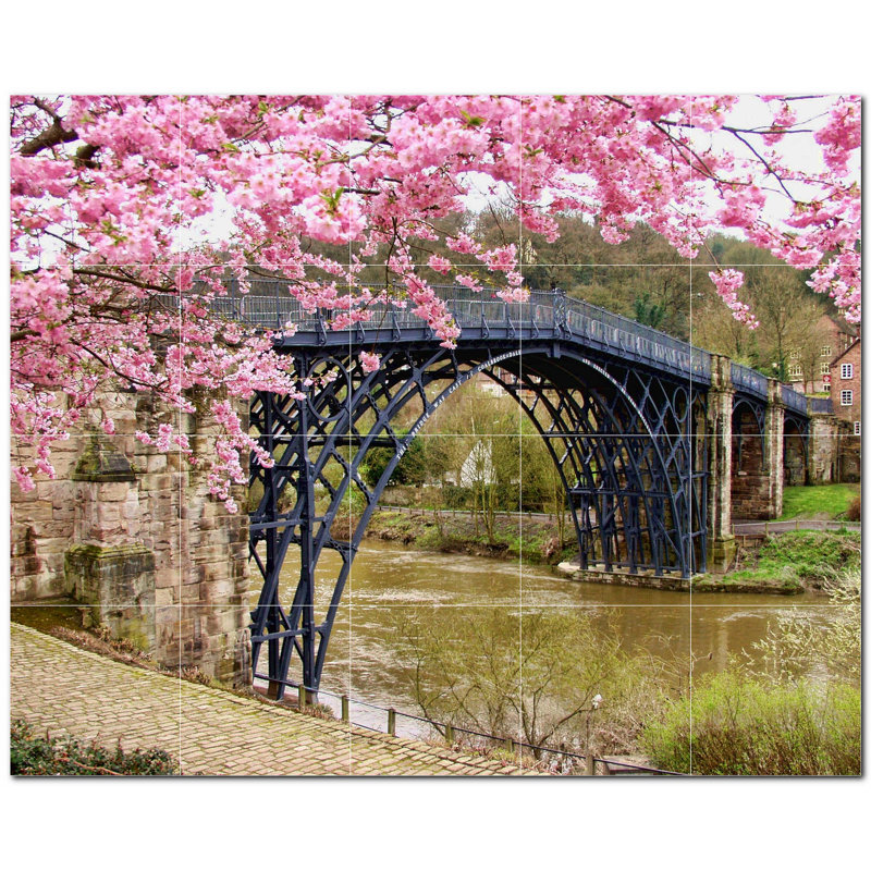 Murale décorative en céramique 4,25 po x 4,25 po