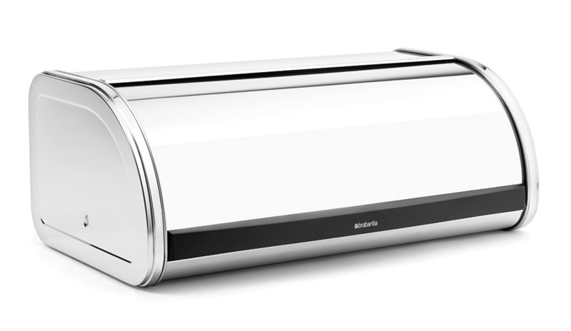 Boîte à pain à couvercle roulant Brabantia, Acier brillant