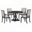 Ensemble de salle à manger 5 pièces avec table ronde et 4 chaises-656964865-656964867