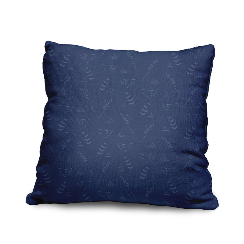 Housse de coussin rectangulaire d’extérieur/insert, 20 po X 20 po, Bleu