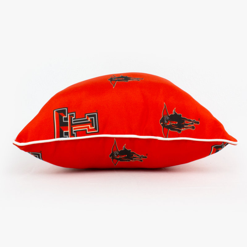 Housse de coussin carré NCAA, Texas Tech
