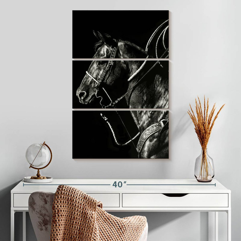 Brampt Scratchboard Rodeo V, H 32 po x l 20 po