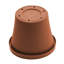Ensemble de pot à fleurs intérieur / extérieur en plastique 8 po avec soucoupe Terra-1174719897