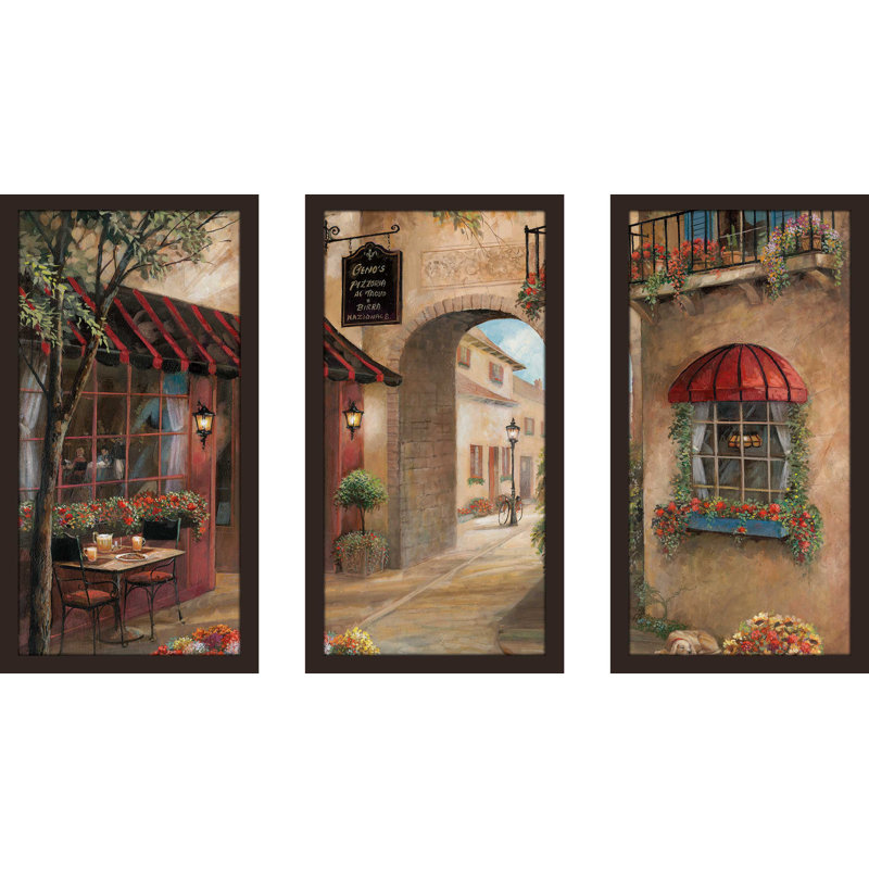« ginos pizzeria », reproduction de peinture à l’huile à multiples images, L 52,5 po x H 33,5 po x P 1 po