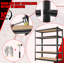Étagère de rangement à 5 niveaux, étagère à hauteur réglable, rangement pour sous-sol de magasin, noir Nécessite un assemblage-917886278