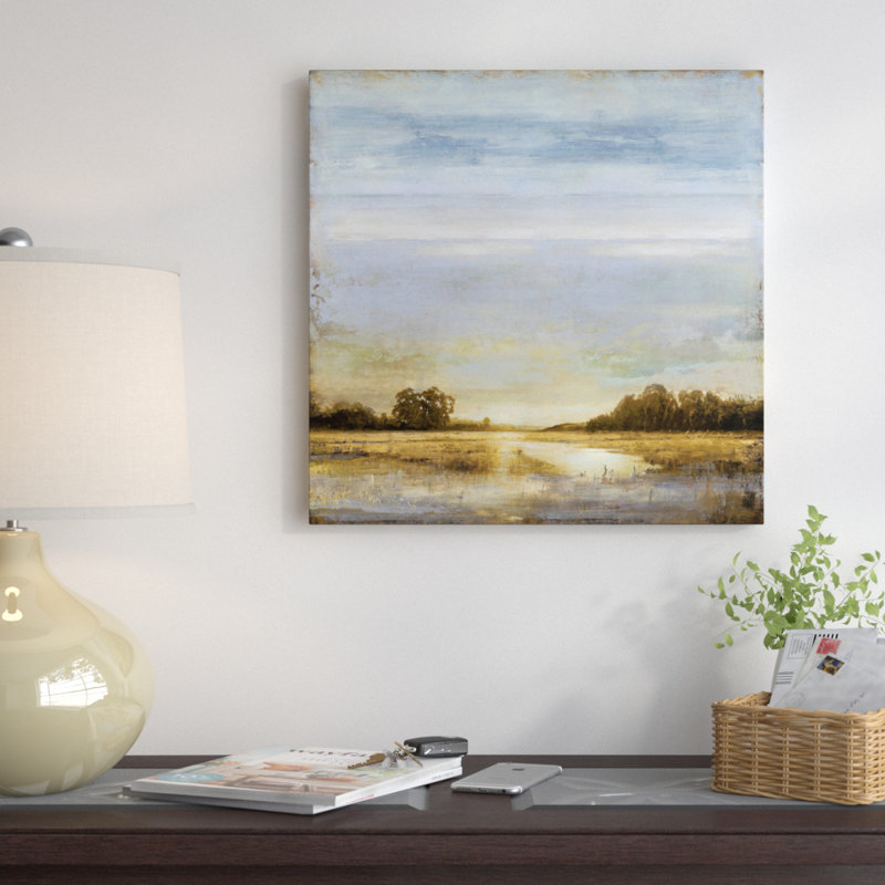 " Pond's Edge " by Eric Turner, 12" H x 12" W x 0.75" D