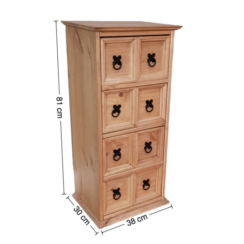 Bridewell Solid Wood 81cm H Media Shelves