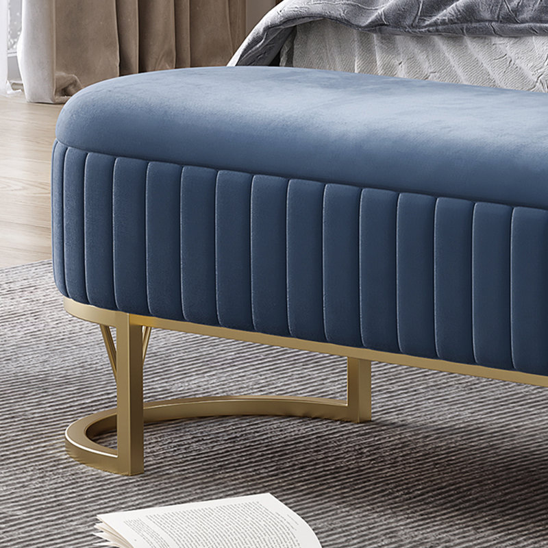 Banc avec revêtement, Bleu