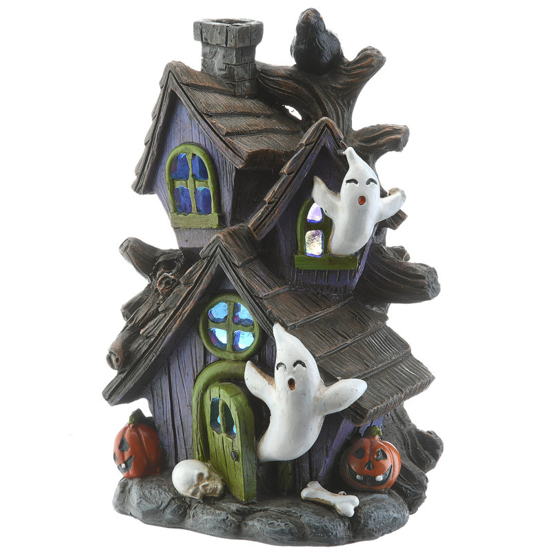 Maison hantée 6 "d'Halloween avec lumière DEL
