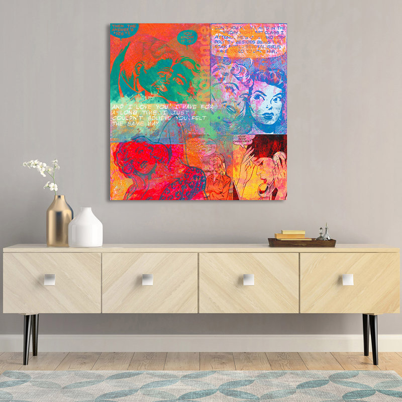 Romance by Eric Chestier - Wrapped Canvas Art Prints, 70cm H x 70cm W x 4cm D
