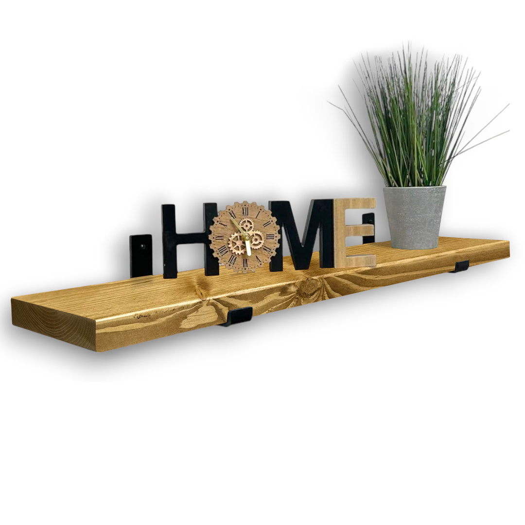 Beyerville Wooden Shelf Handcrafted Wall-Mounted, Handmade Decorative Kitchen, Living Room Decor