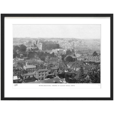 Winchester, From St Giles Hill 1893 by Francis Frith - Single Picture Frame Print