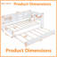 Lit de jour en bois blanc avec lit gigogne simple, tablettes de rangement intégrées et ports de chargement USB-1785141037-1786518933