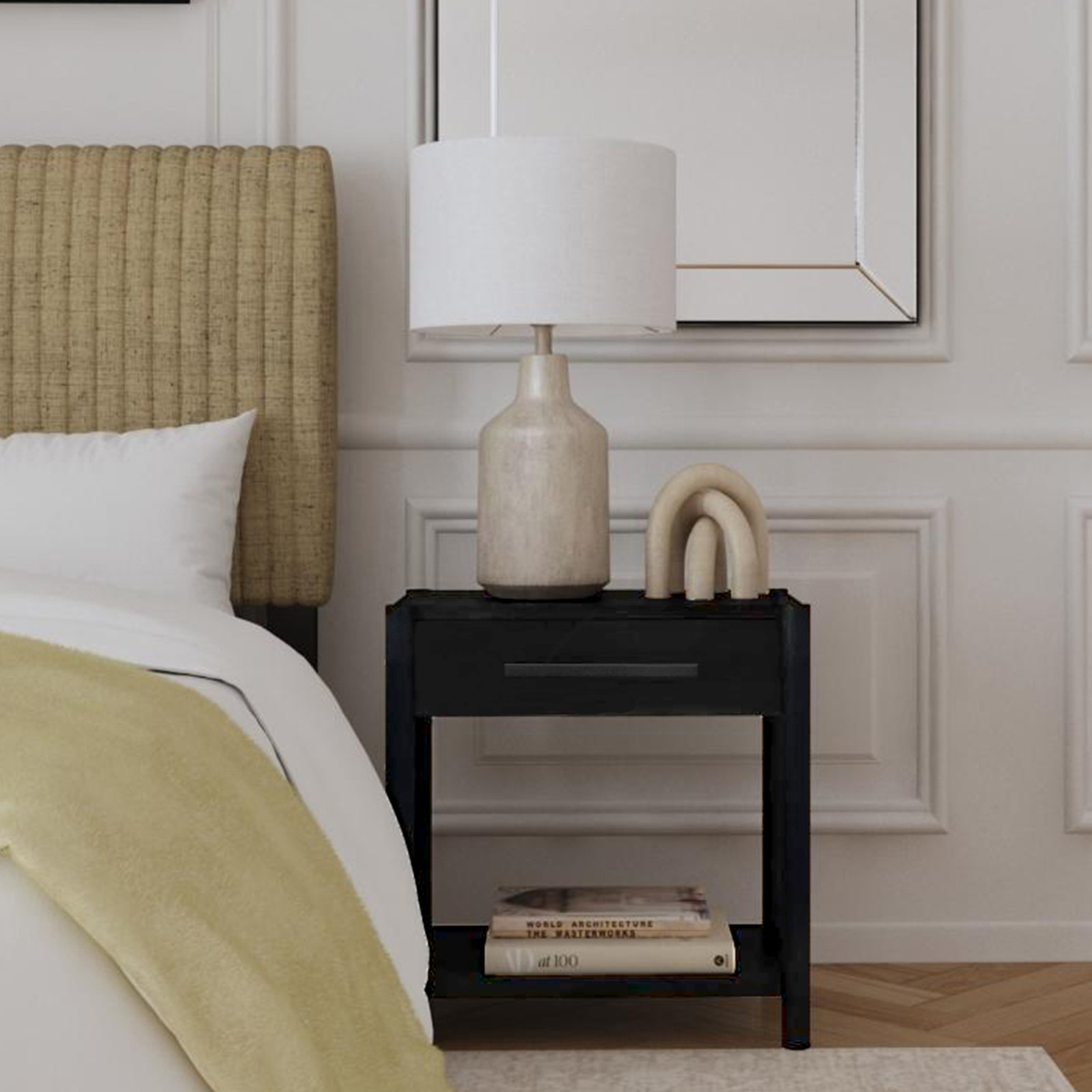 Denzel Mahogany Nightstand