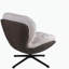 Chaise décorative pivotante à 360 °, fauteuil en velours moderne, base en cuir et métal noir-886249164