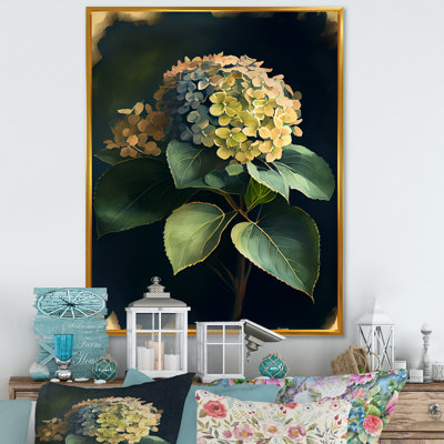 " Blooming Retro Hydrangena I " Print