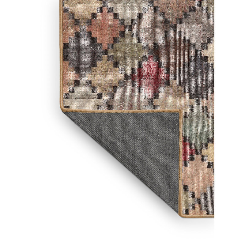 Tapis gris / brun / beige à motif géométrique Vanhook, Rectangle 5 pi x 7 pi