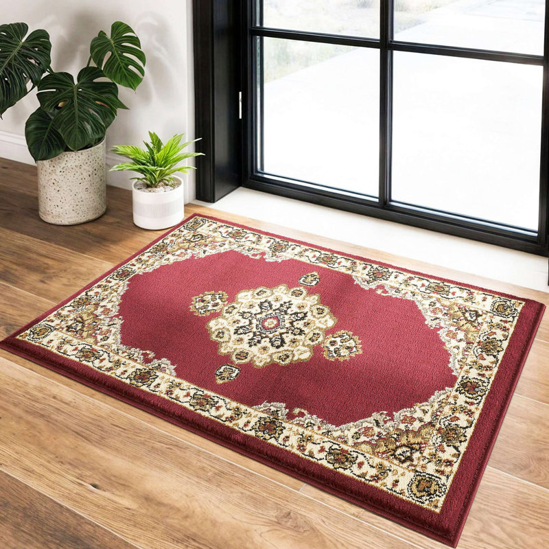 Classic Area Rug, Red, Rectangle 2'x 3'