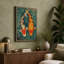 Koi in Motion Modern 1 Piece Wrapped Canvas Wall Art-497055609-497055606