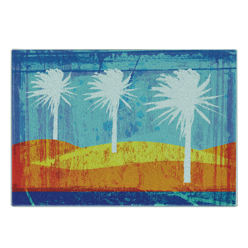 Planche à découper en verre trempé Ambesonne