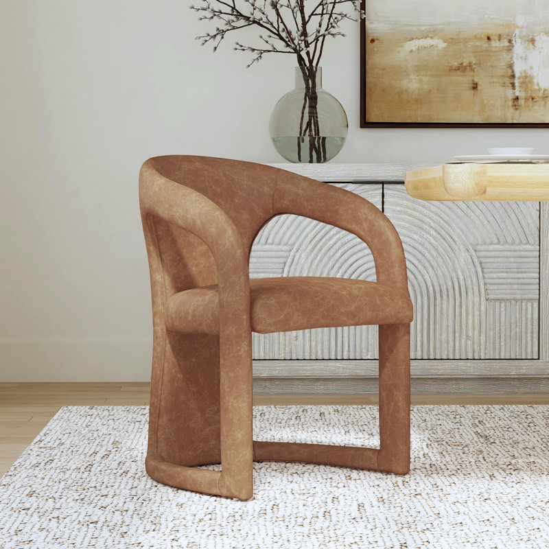 Archie Upholstered Arm Chair, Tan