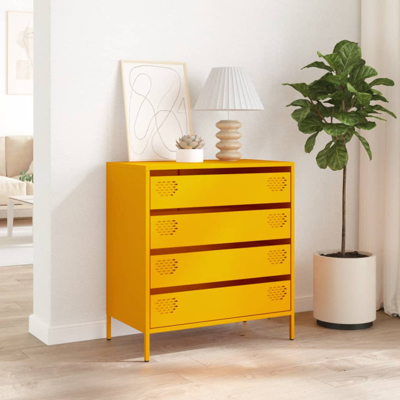 Allix 68cm Sideboard, Mustard Yellow