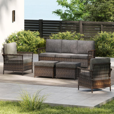 5 Piece Sofa Seating Group With Cushions