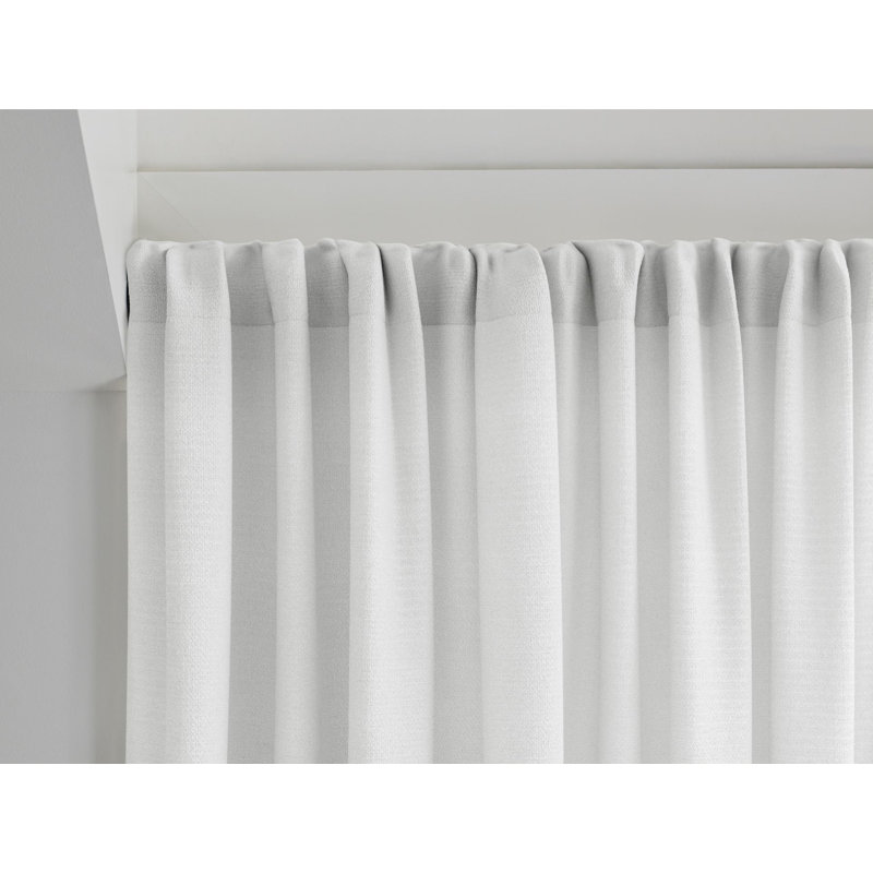 Sunbrella® Landon Light Filtering Curtain  , White, 50" W x 96" L
