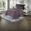 Ensembles de literie confortables en coton mauve, style maison de campagne