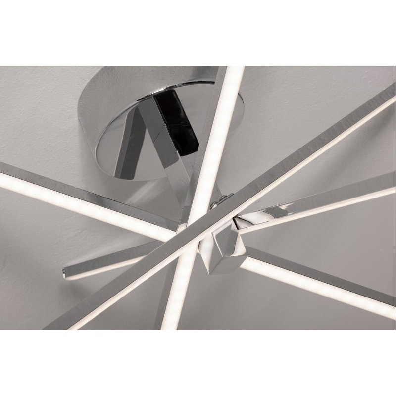 Iuturna Acrylic LED Semi Flush Mount, Polished Chrome
