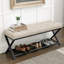 Banc rembourré avec rangement pour chaussures Richia-798840848