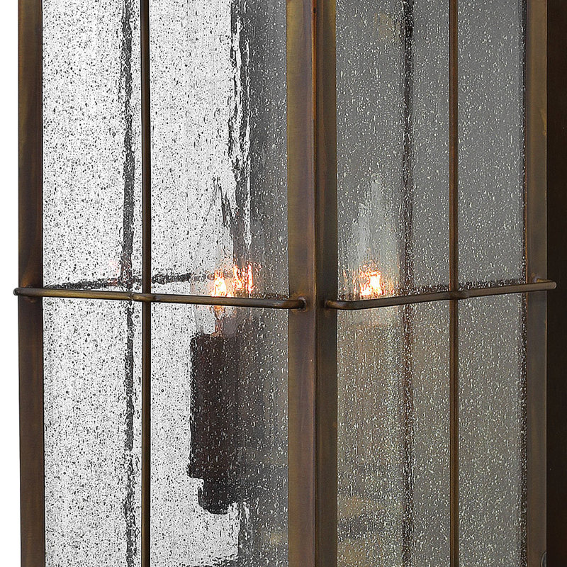 Bingham 3-Light Outdoor Wall Lantern, No Bulb, Sienna