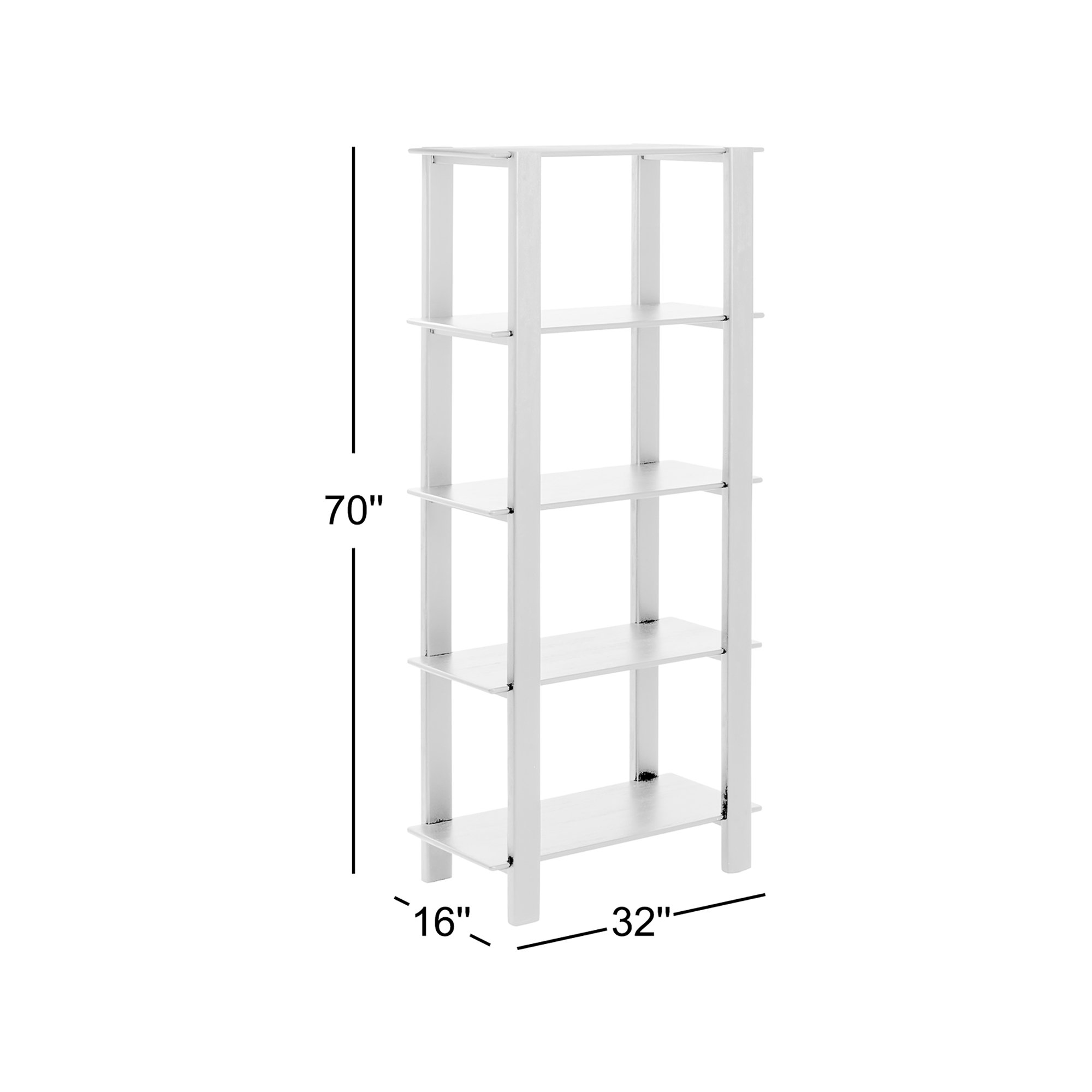 Shelton Solid Wood Bookcase, Light Blonde
