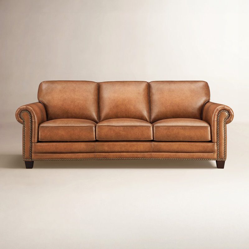 Alibi Cimmaron Top Grain Leather Sofa Couch