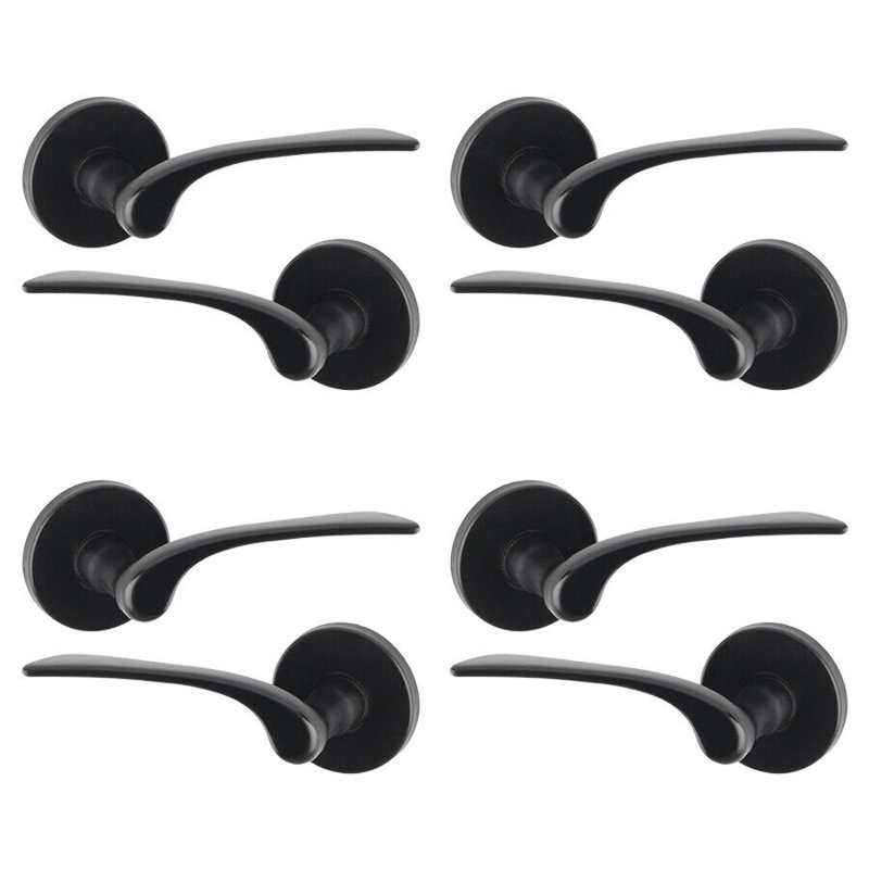 Single Dummy Door Handle, Black Rose