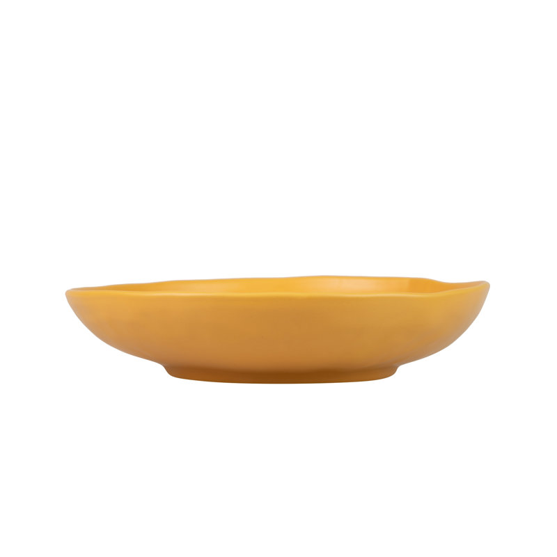 Ceramic Bowl 36x36x8 Cm, Orange