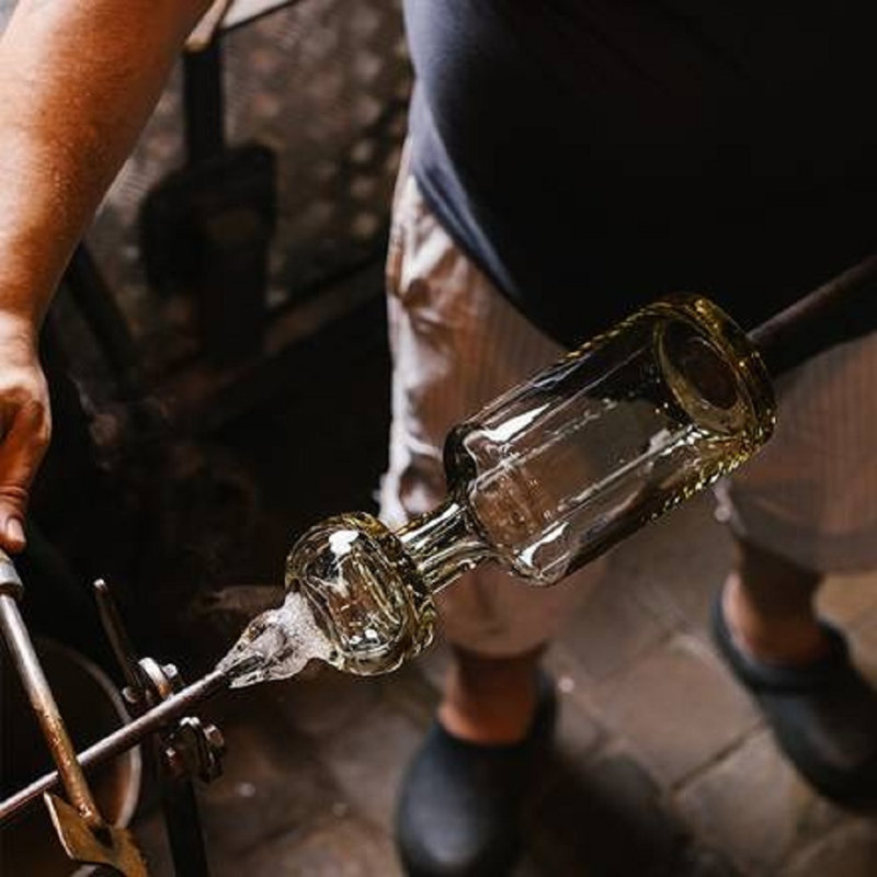 Fluted Collection Crystal Glass Whiskey Decanter