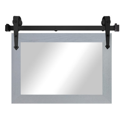 Manoil Solid Wood Rectangle Mirror