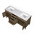 Laurel 72 in W x 22 in D Double Bath Vanity Top-82319284-113354964