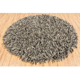Cyrah Handmade Shag Abstract Black/Brown/Cream Area Rug