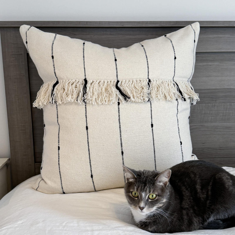 Taie décorative à rayures Farmcloth