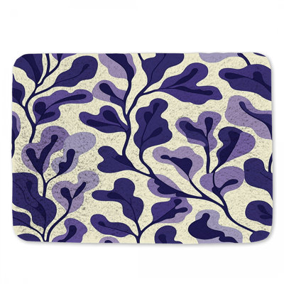 Tapis de bain floral