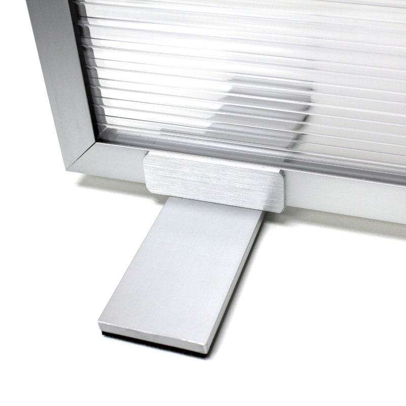 Écran d'intimité autoportant en polycarbonate, H 12 po x l 24 po, Translucide